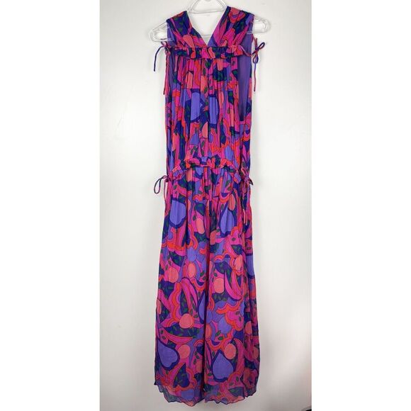 NEW NWT ISABEL MARANT Alsaw Printed Silk Maxi Dress 38 Us Size 6 Silk Floral - Picture 5 of 6